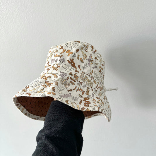 Handmade / Reversible bucket hat / 12M