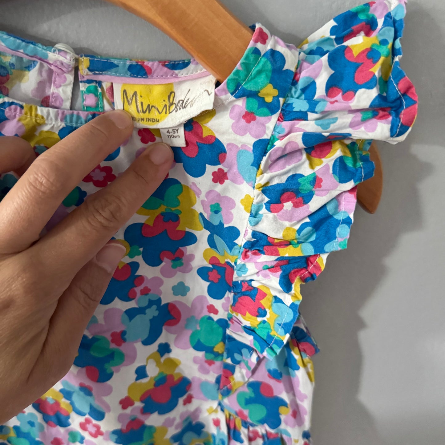 Mini Boden / Floral tank blouse dress / 4-5Y