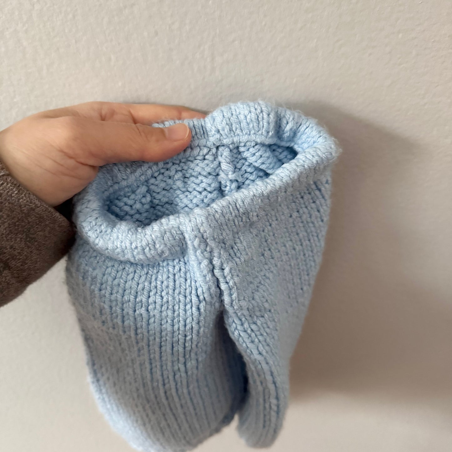 Handmade / Light blue knit pants / NB