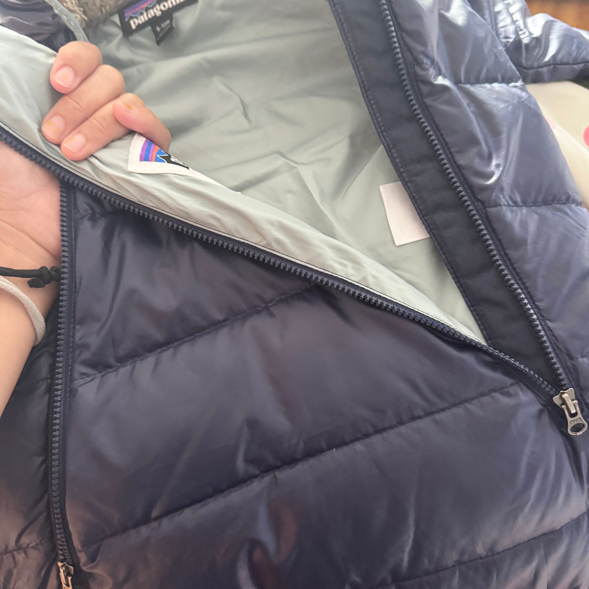 Patagonia / Navy bunting suit / 6-12M