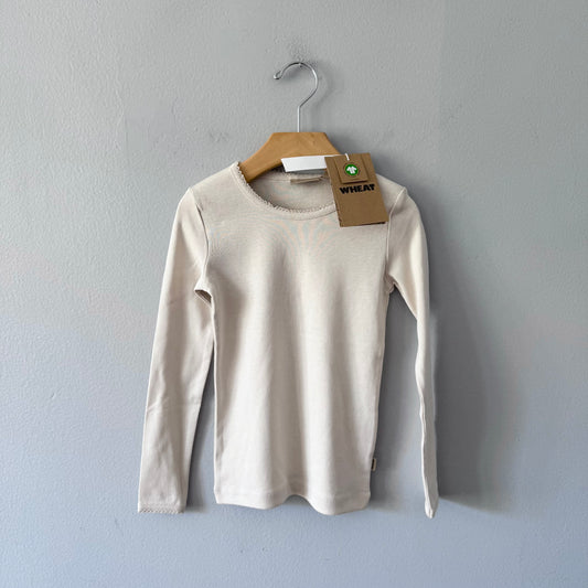 Wheat / Beige long sleeve top / 5Y - New with tag