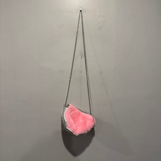 No brand / Pink sherpa purse / 4-8Y