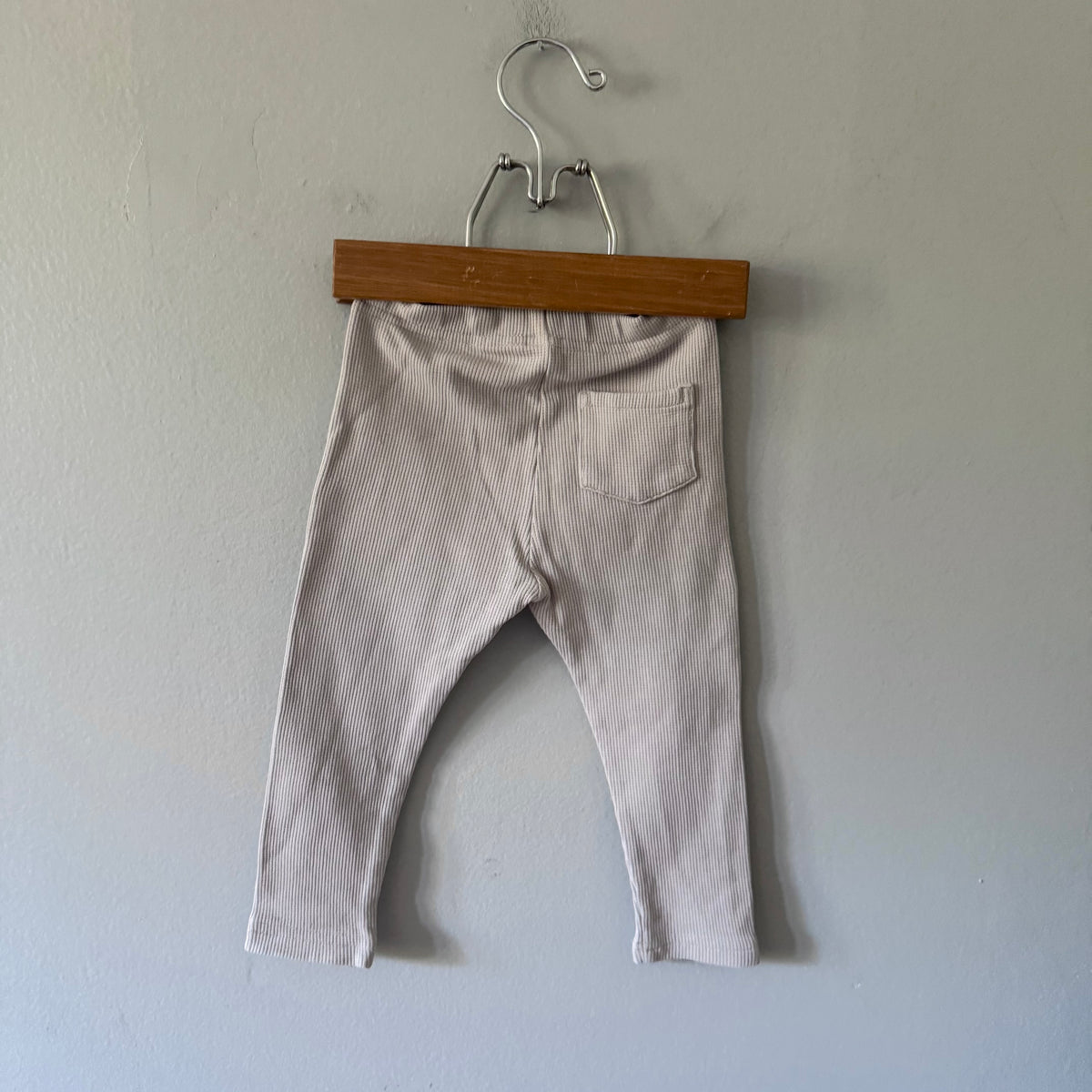 No brand / Light grey waffle leggings / 18-24M