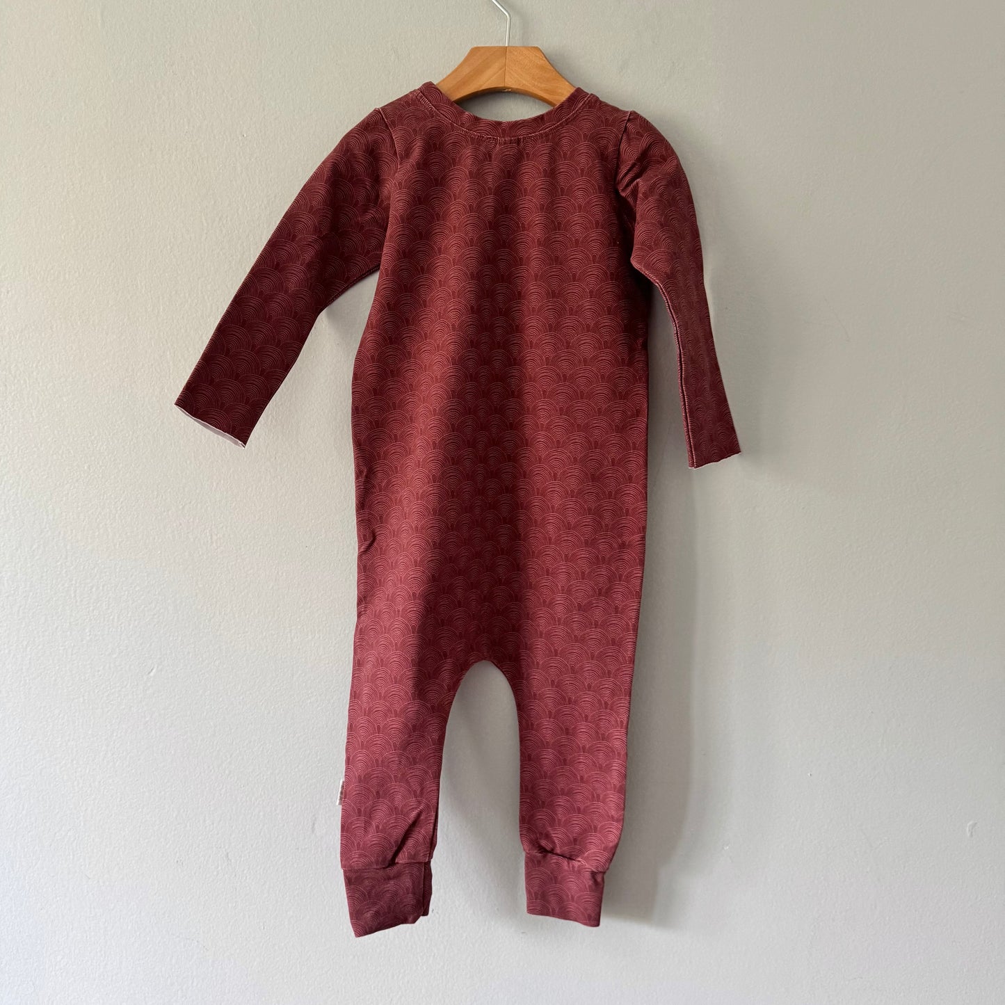 Pine Baby Co. / Burgundy romper / 18-24M