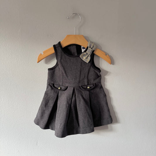 Janie & Jack / Dark grey tank dress / 6-12M