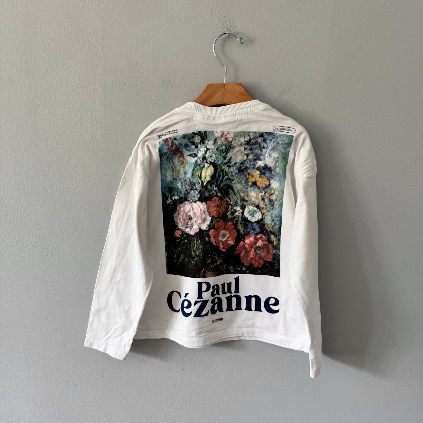 Zara / Paul Cezanne white T-shirt / 8-9Y