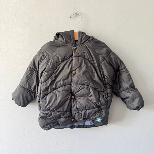 Zara / Grey puffer jacket / 2-3Y