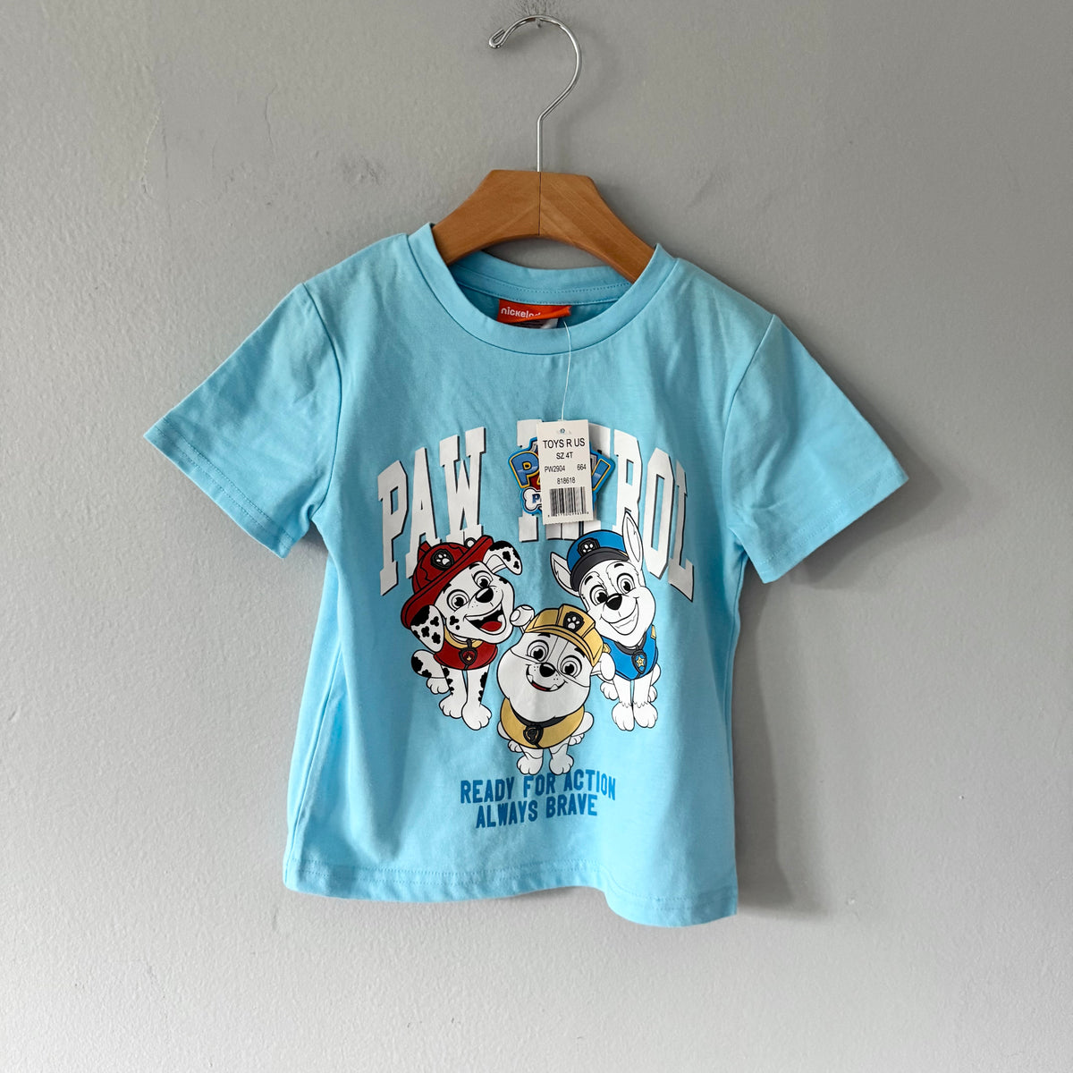 Paw Patrol / Light blue T-shirt / 4T - New with tag