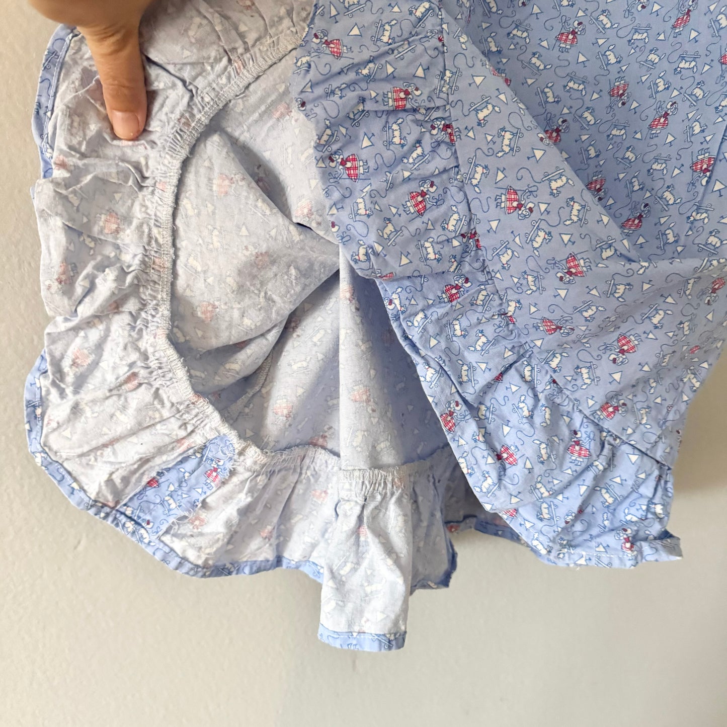 Handmade / Blue cotton dress / 4Y