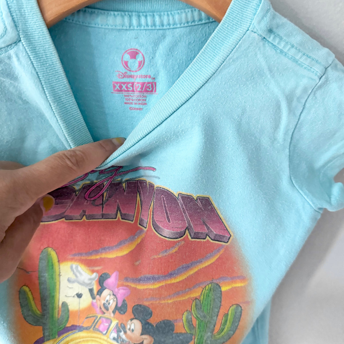 Disney / Light blue T-shirt / 2-3Y