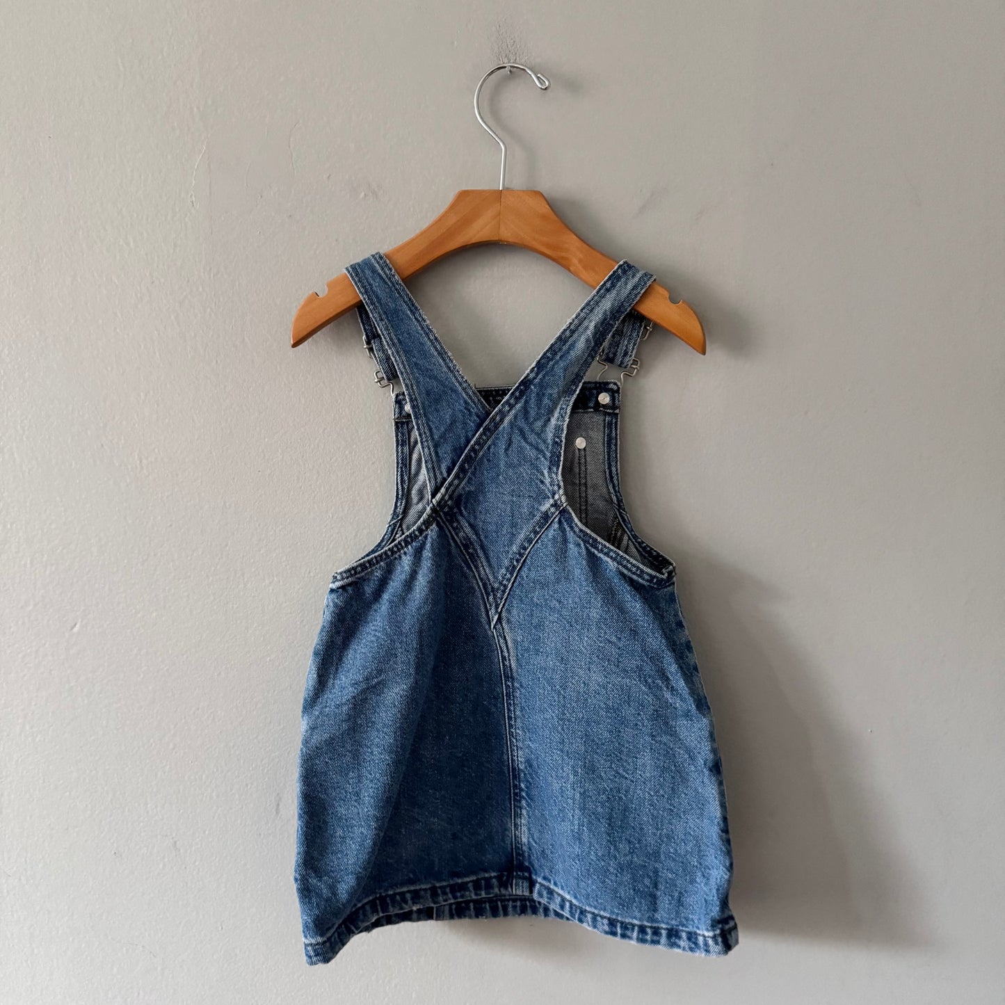 Zara / Denim overall skirt / 3Y