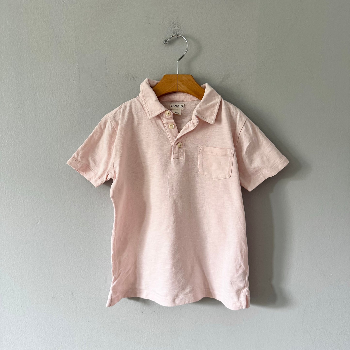 Crewcuts / Light pink cotton shirt / 6-7Y