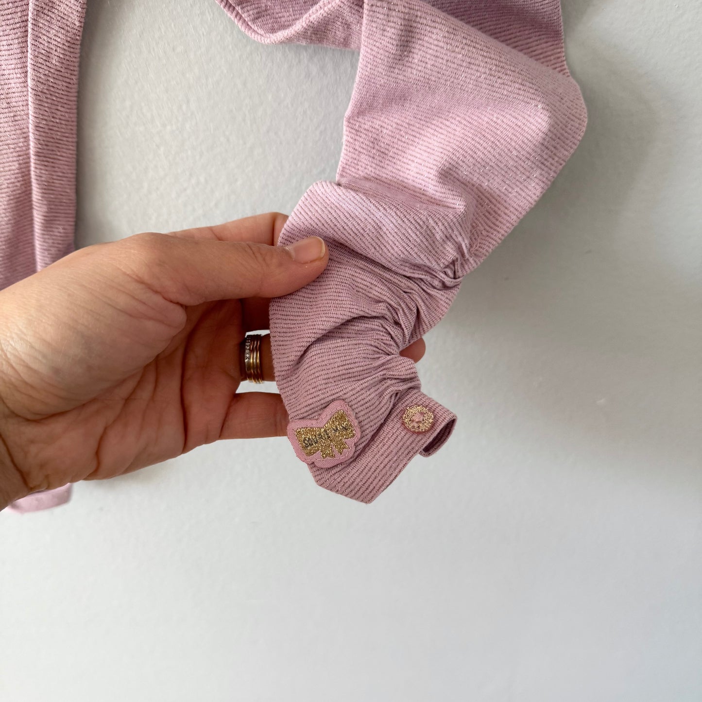 Souris mini / Leggings roses à paillettes / 2-3 ans