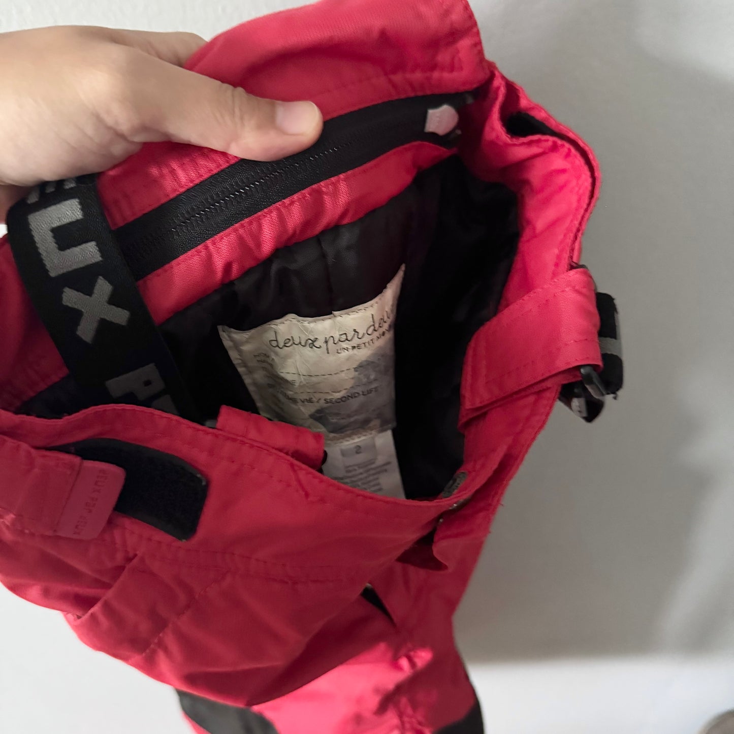 Deux par Deux / Red snow pants / 2Y