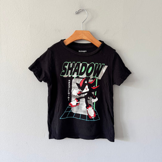 Old Navy / Sonic black T-shirt / 5Y