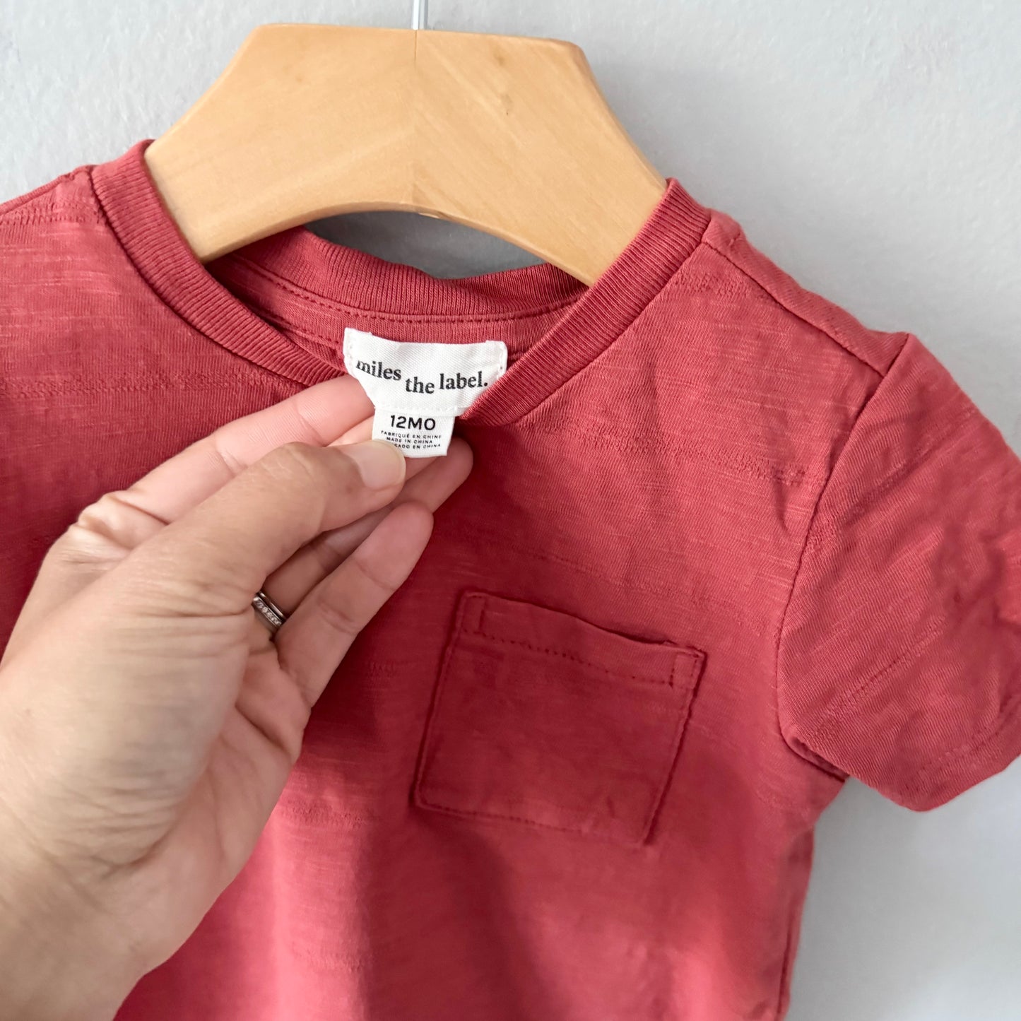 Miles the label / Red T-shirt / 12M