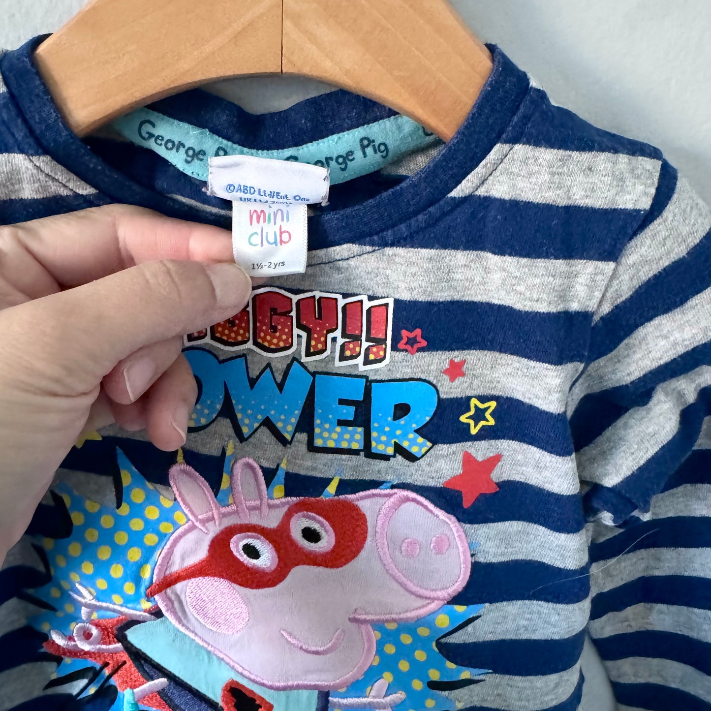 Peppa Pig / T-shirt manches longues rayé / 18-24 mois