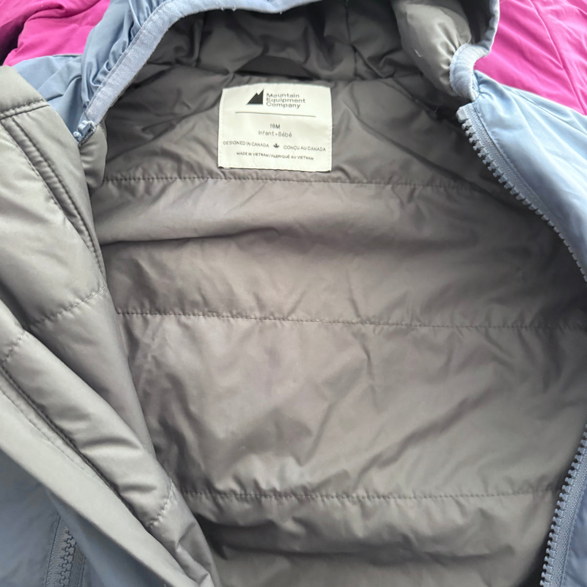 Mec / Smokey blue padded suit / 18M