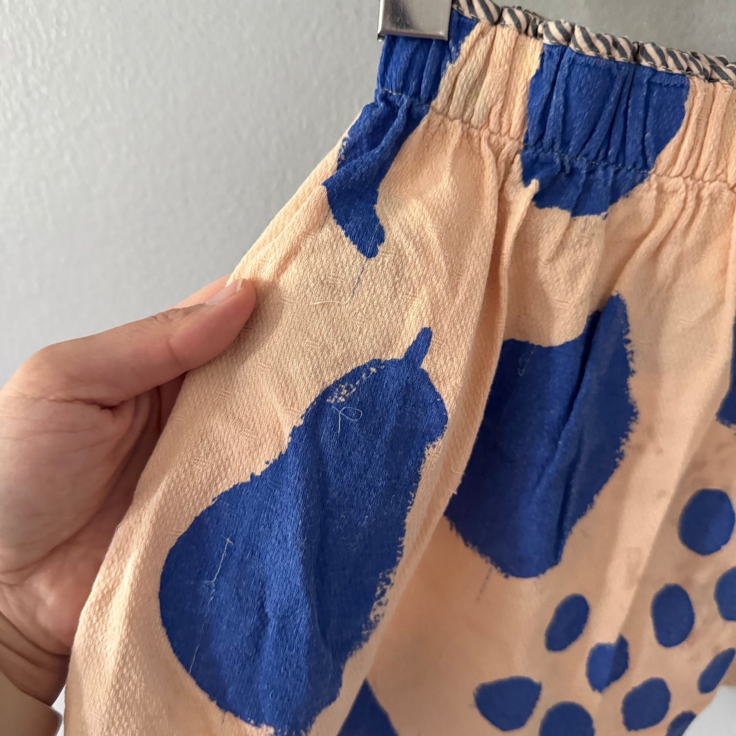 Bobo Choses / Light orange x blue skirt / 3Y