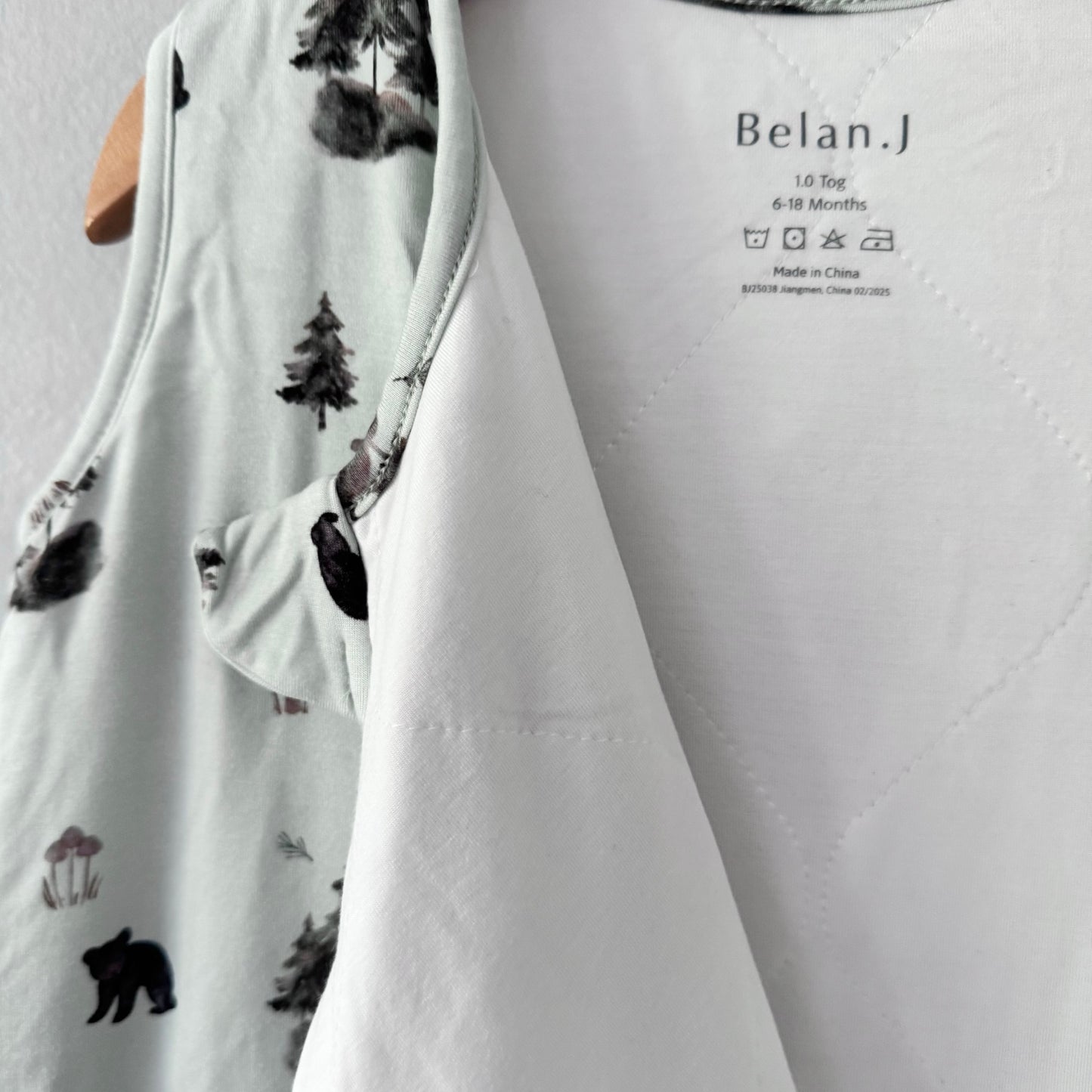 Belan J / Sleep sack 1.0tog - Bear & tree / 6-18M