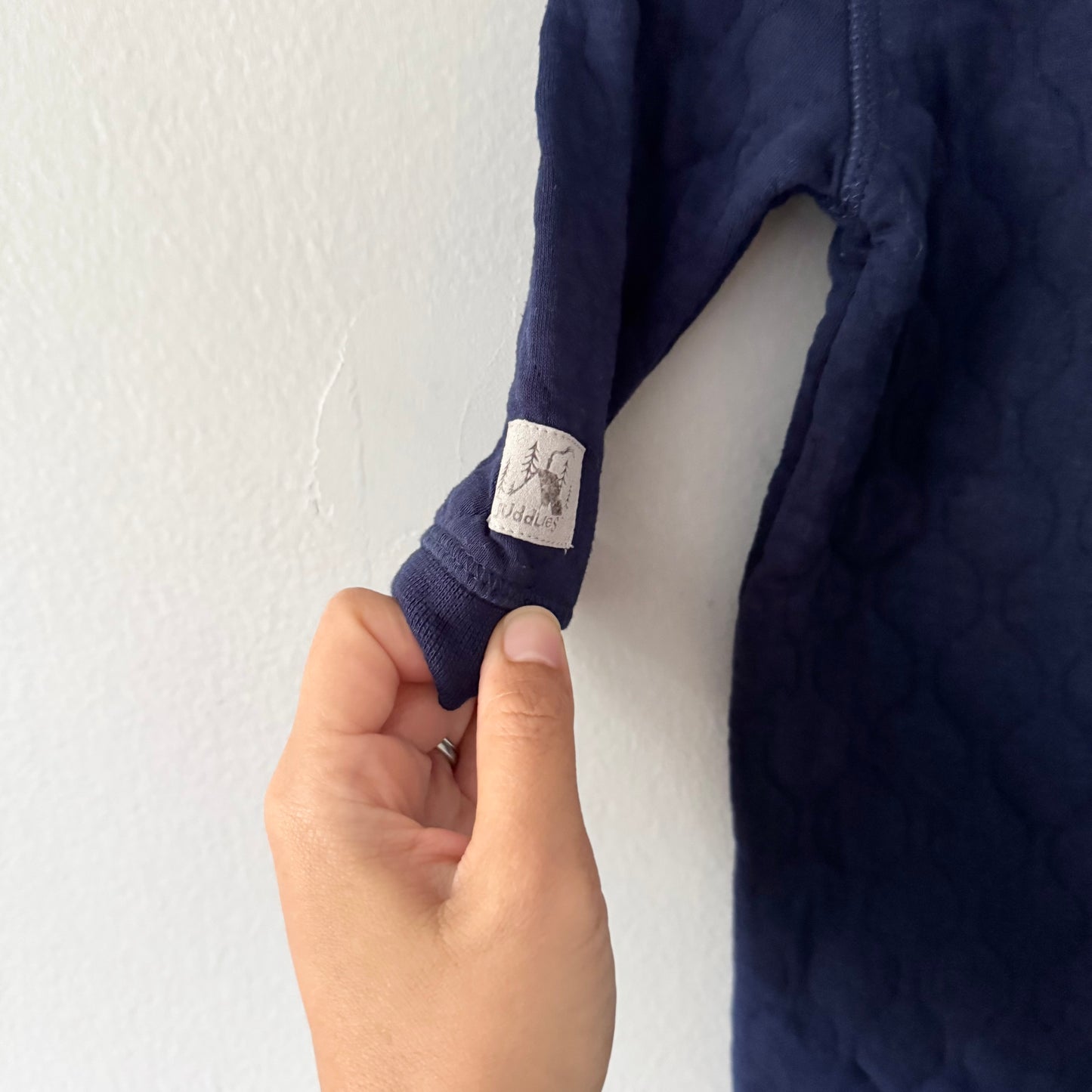 Juddlies / Navy padded romper / 6-12M