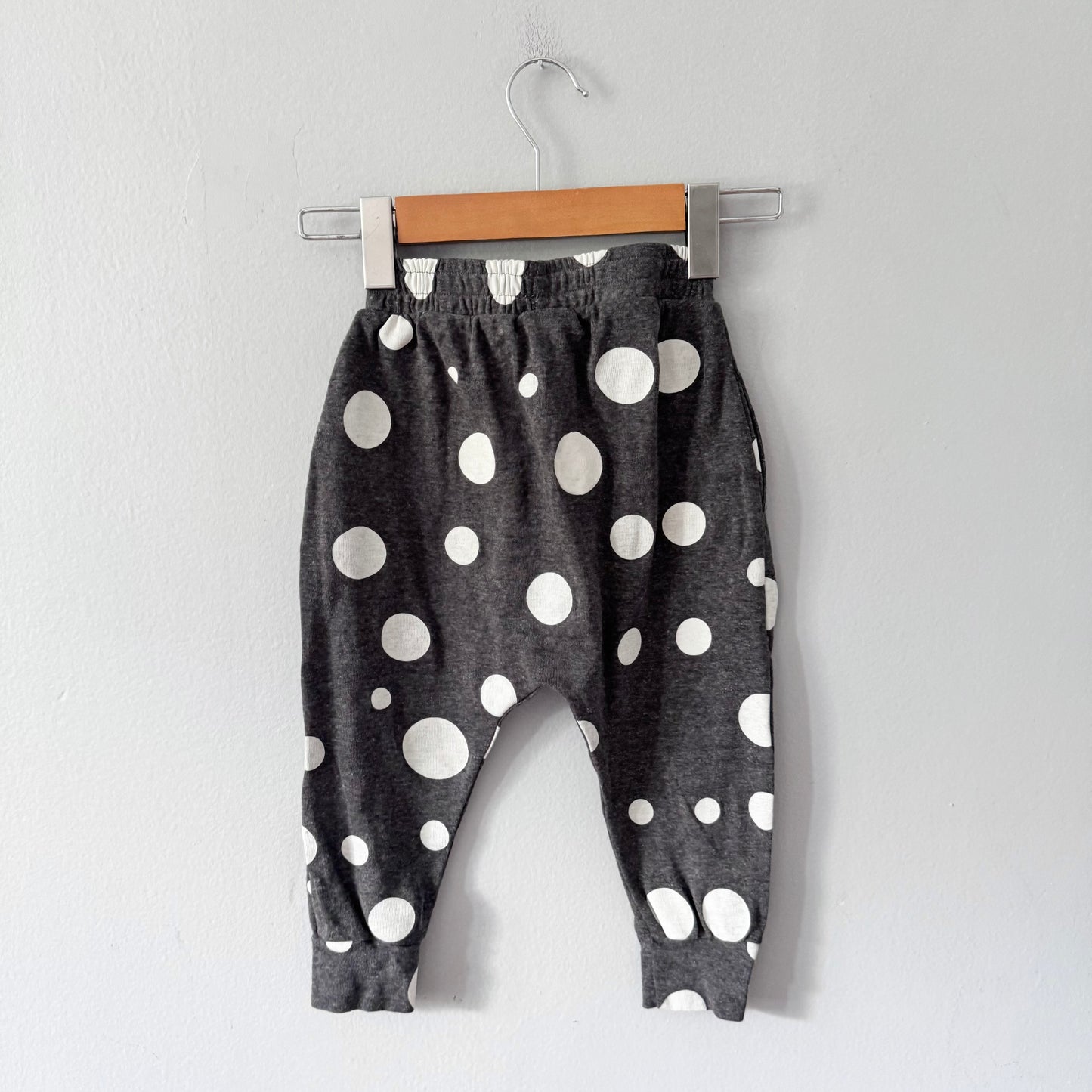 Stem / Dark grey x dots harem pants / 3Y
