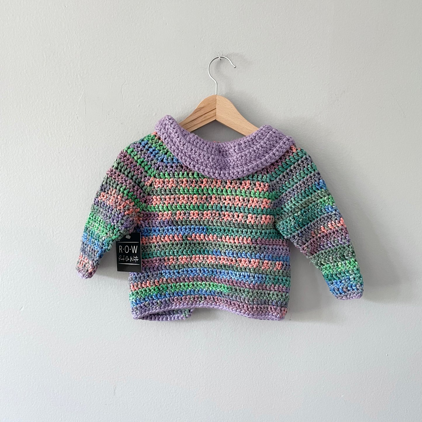 Rock On Water / Handmade cardigan / 2-4Y