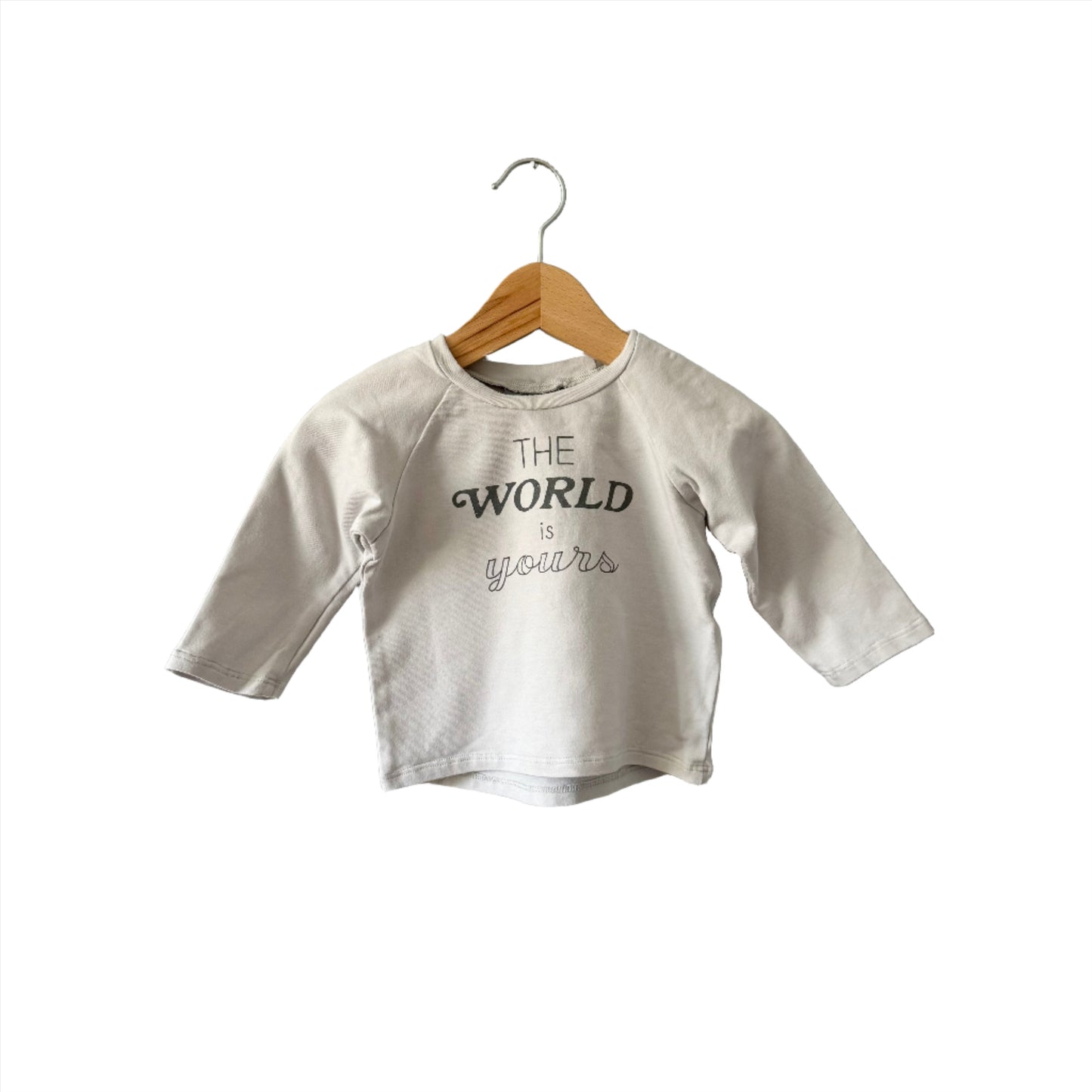 Ollie Jones / Light grey long sleeve T-shirt / 6-12M