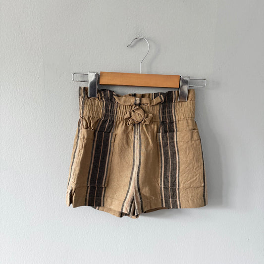 BR Baby / Brown linen shorts / 4Y