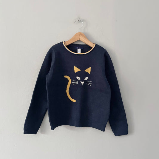 Obaibi / Cat knit sweater / 8Y