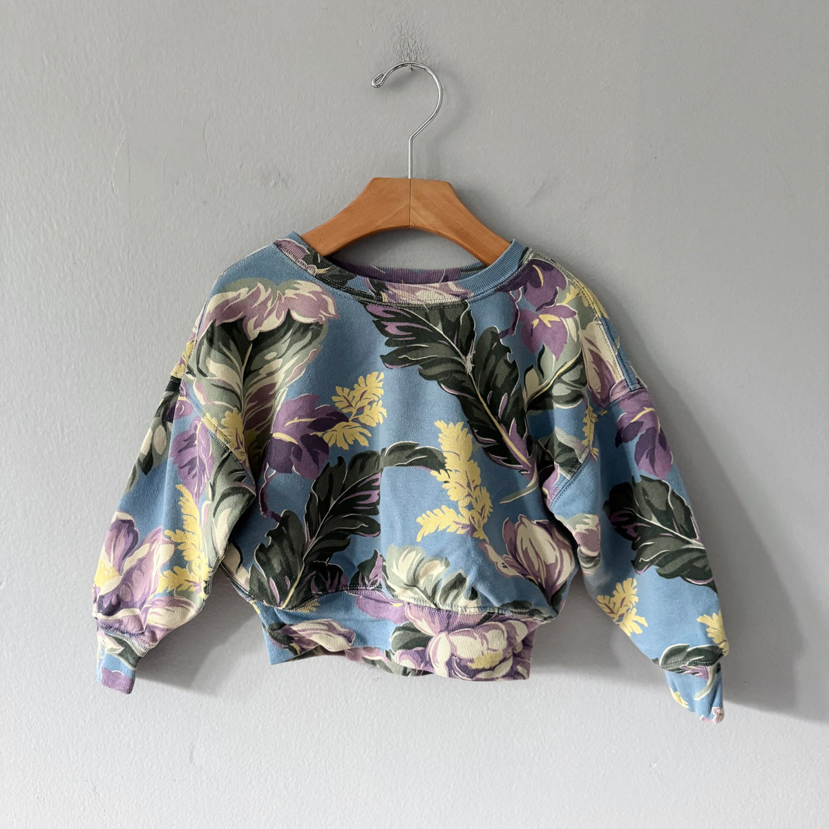 Polo Ralph Lauren / Blue floral sweatshirt / 3T