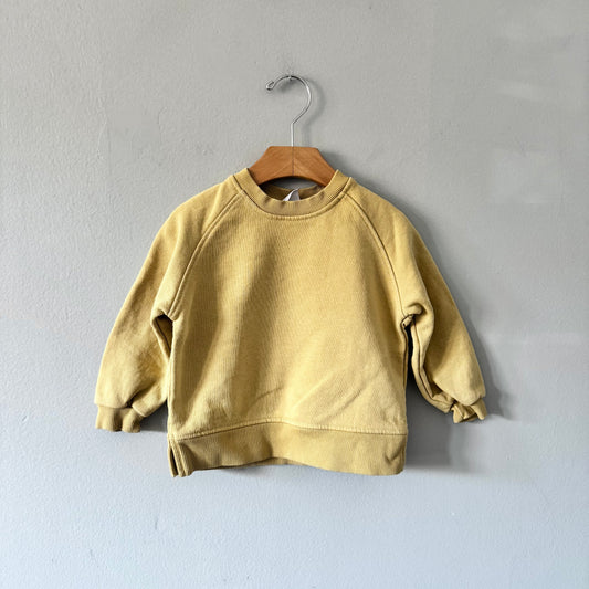 Zara / Mustard sweatshirt / 18-24M