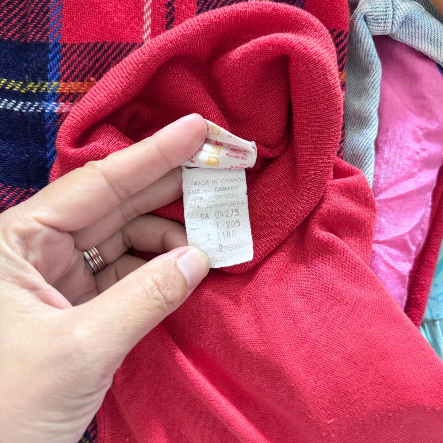 Vintage / Red turtle neck top / 2T