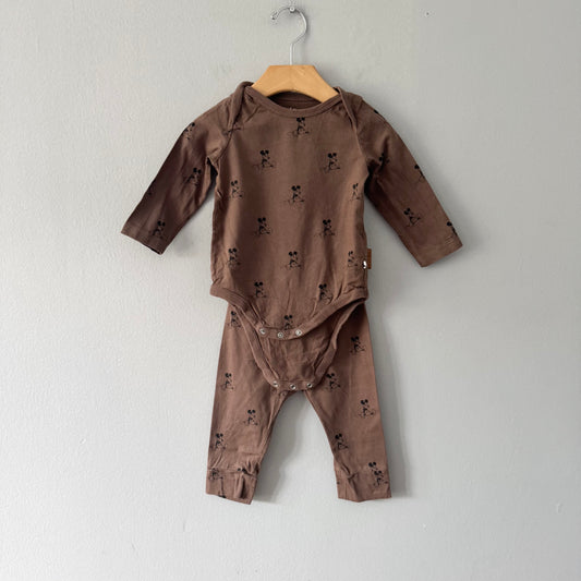 Gap	/ Disney Mickey onesie x pants set / 6-12M