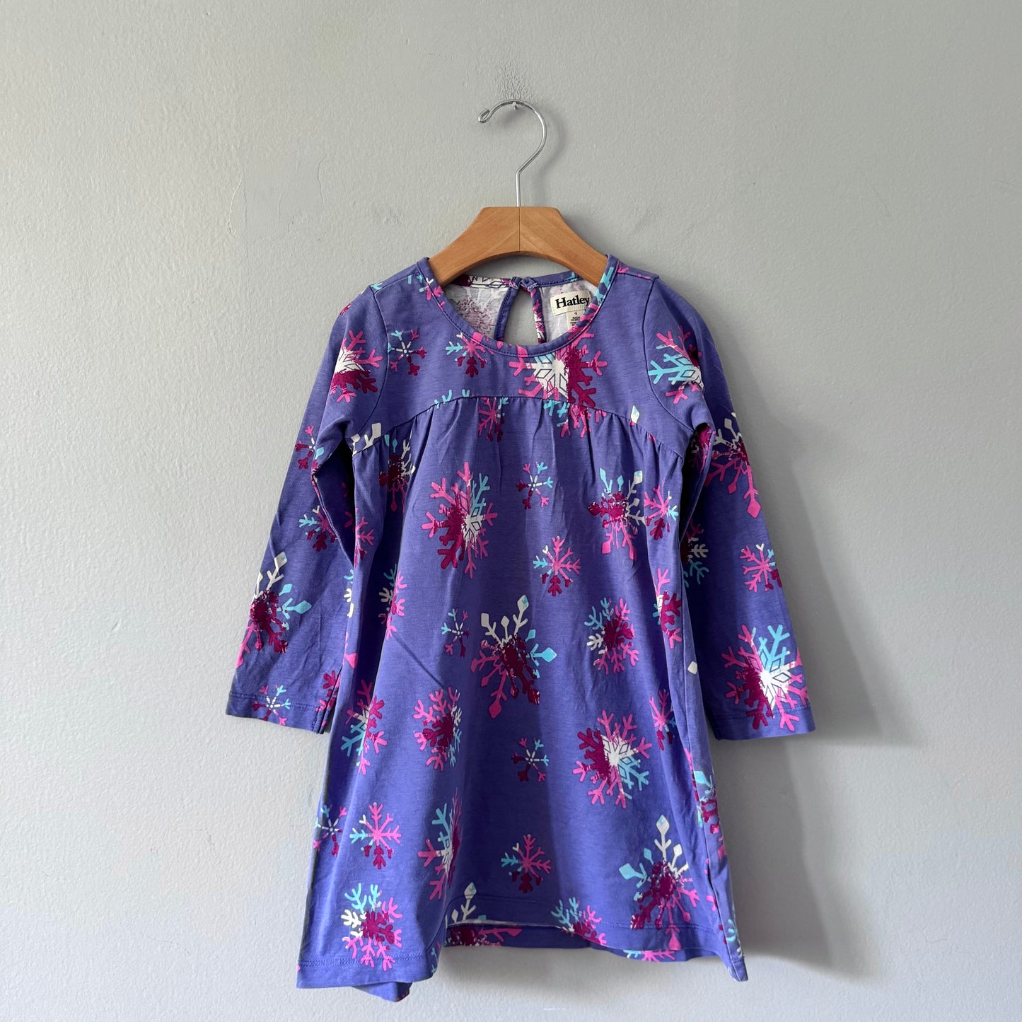 Hatley / Purple long sleeve dress / 4Y