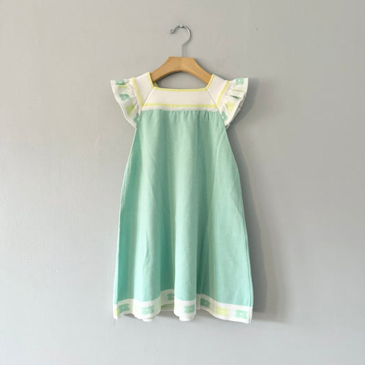 No brand / Light green knit dress / 4Y