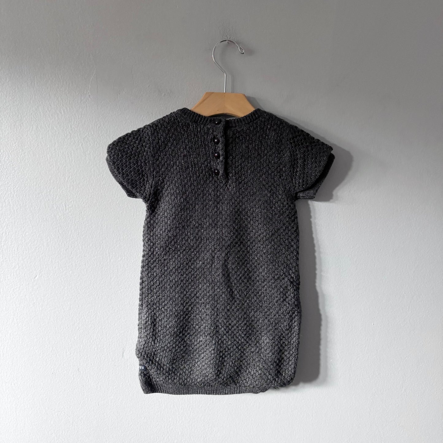 Roots / Charcoal grey knit dress	/ 3T