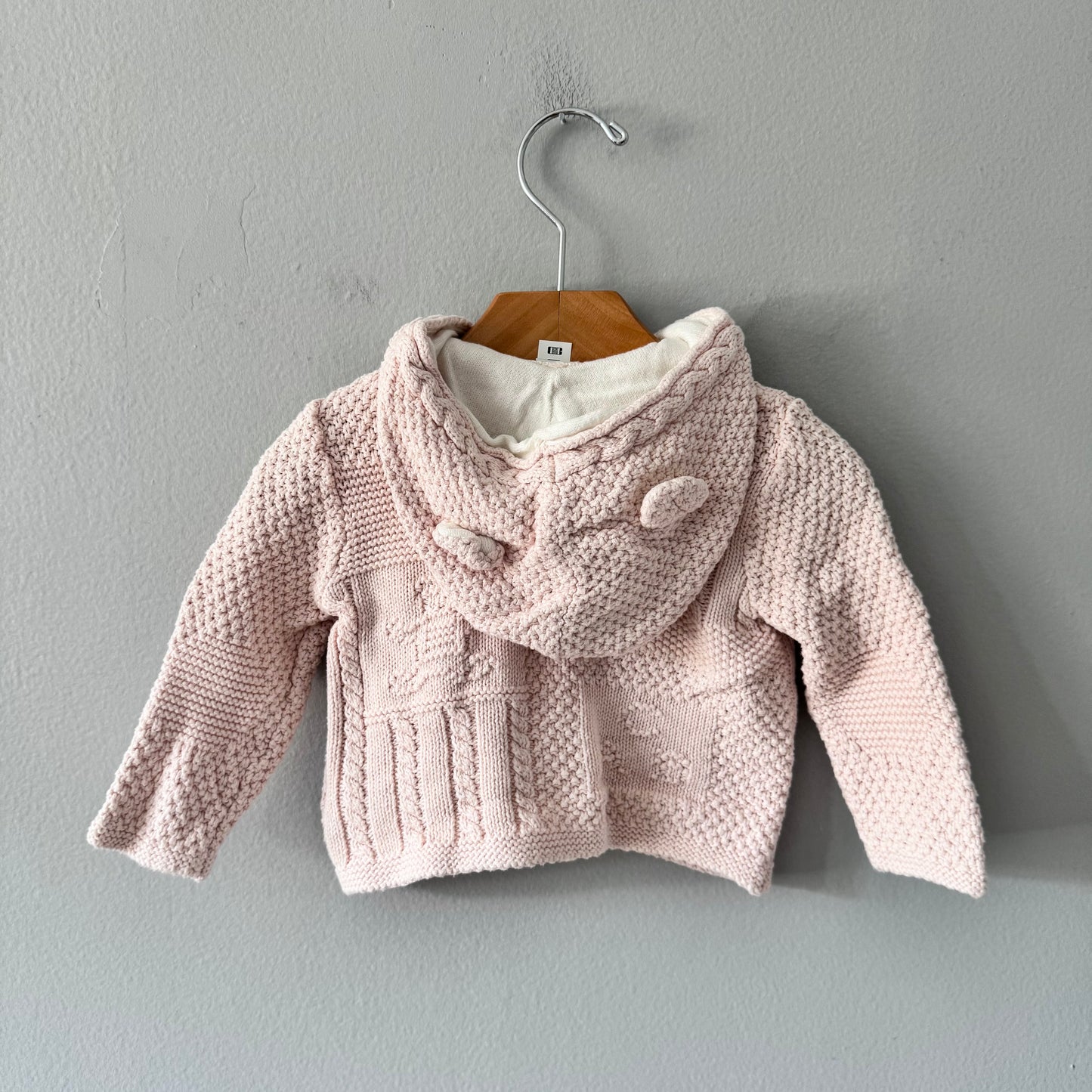 Polo Ralph Lauren / Light pink cable knit jacket / 9M