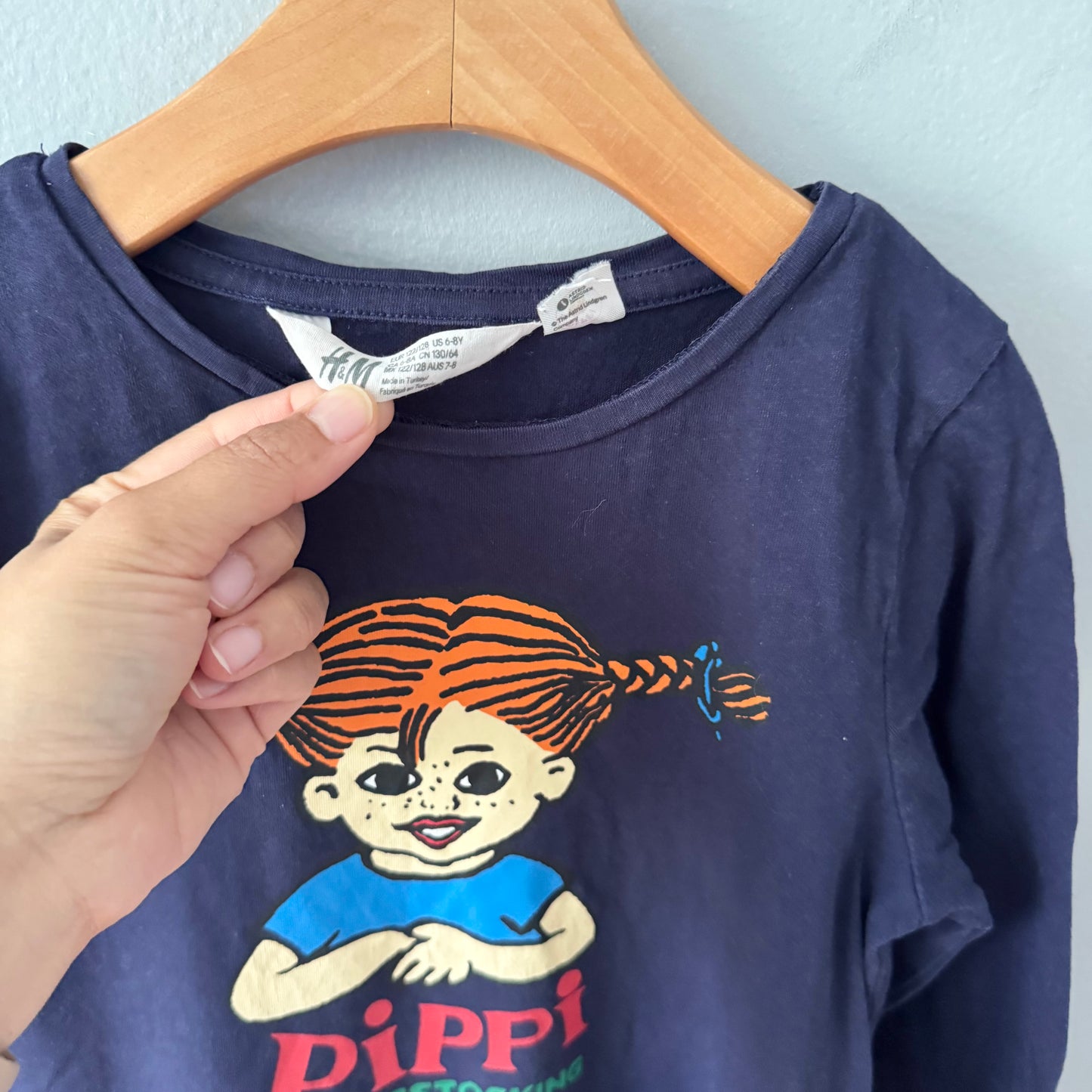 H&M / Pippi Long stocking dress / 6-8Y