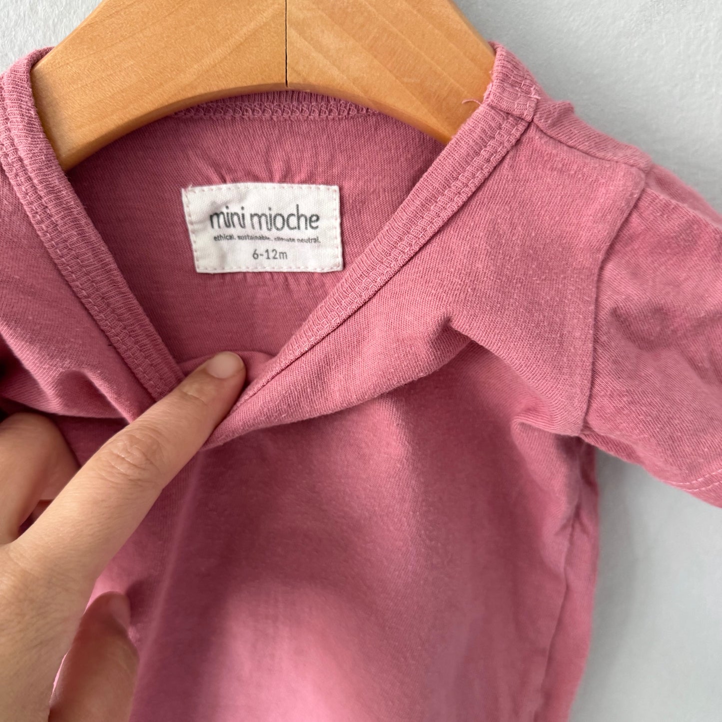 Mini mioche / T-shirt rose / 6-12M