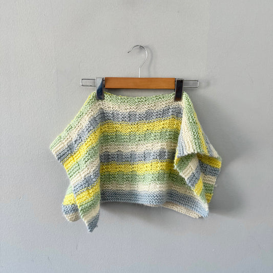 Handmade / Small knit blanket / 20 x 22 inches