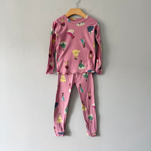 Gap / Disney Princesses x pink pajama set / 5Y