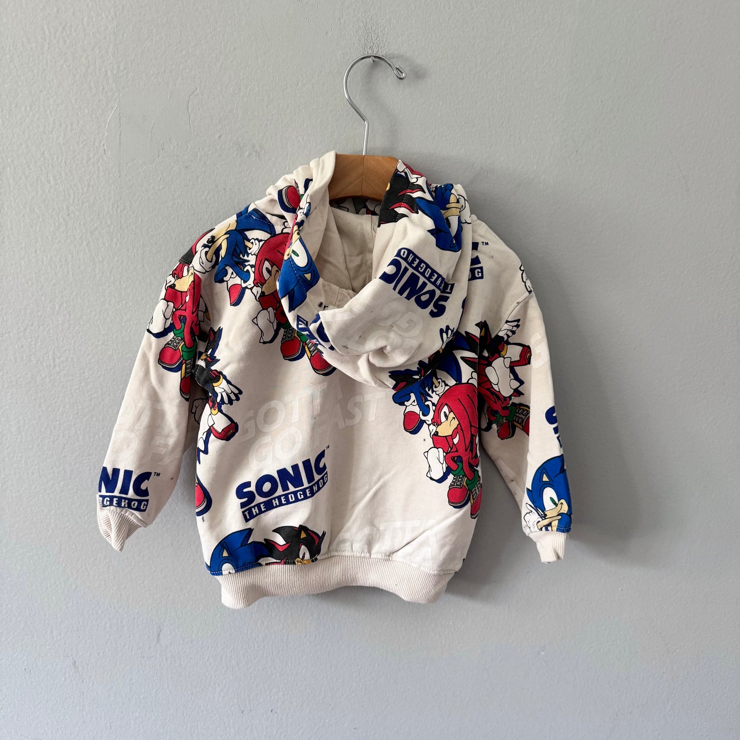H&M / Sonic hoodie / 18-24M