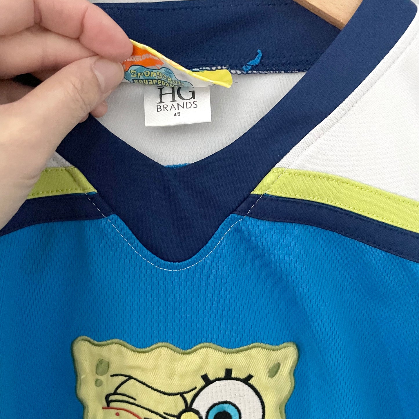 Spongebob / Blue jersey / 4-5Y