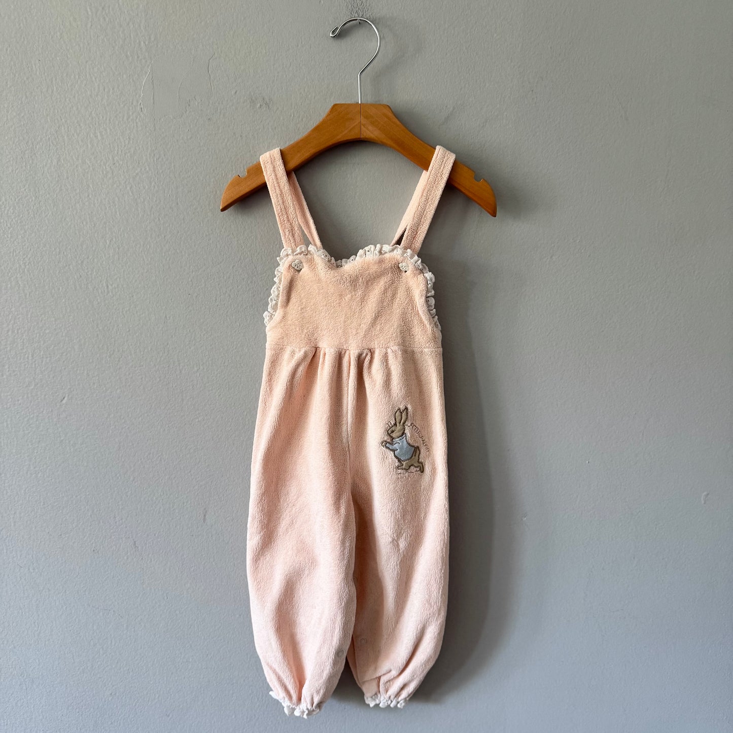 Peter Rabbit / Velour overalls / 12M