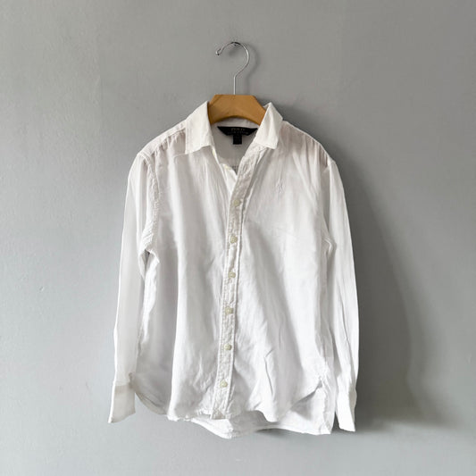 Polo Ralph Lauren / White soft shirt / 7Y