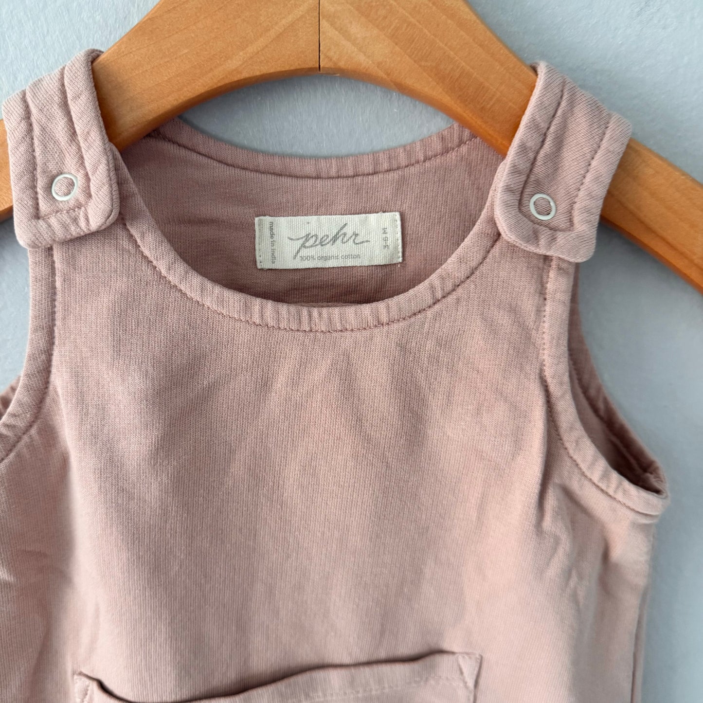 Pehr / Salopette rose fumé / 3-6 mois