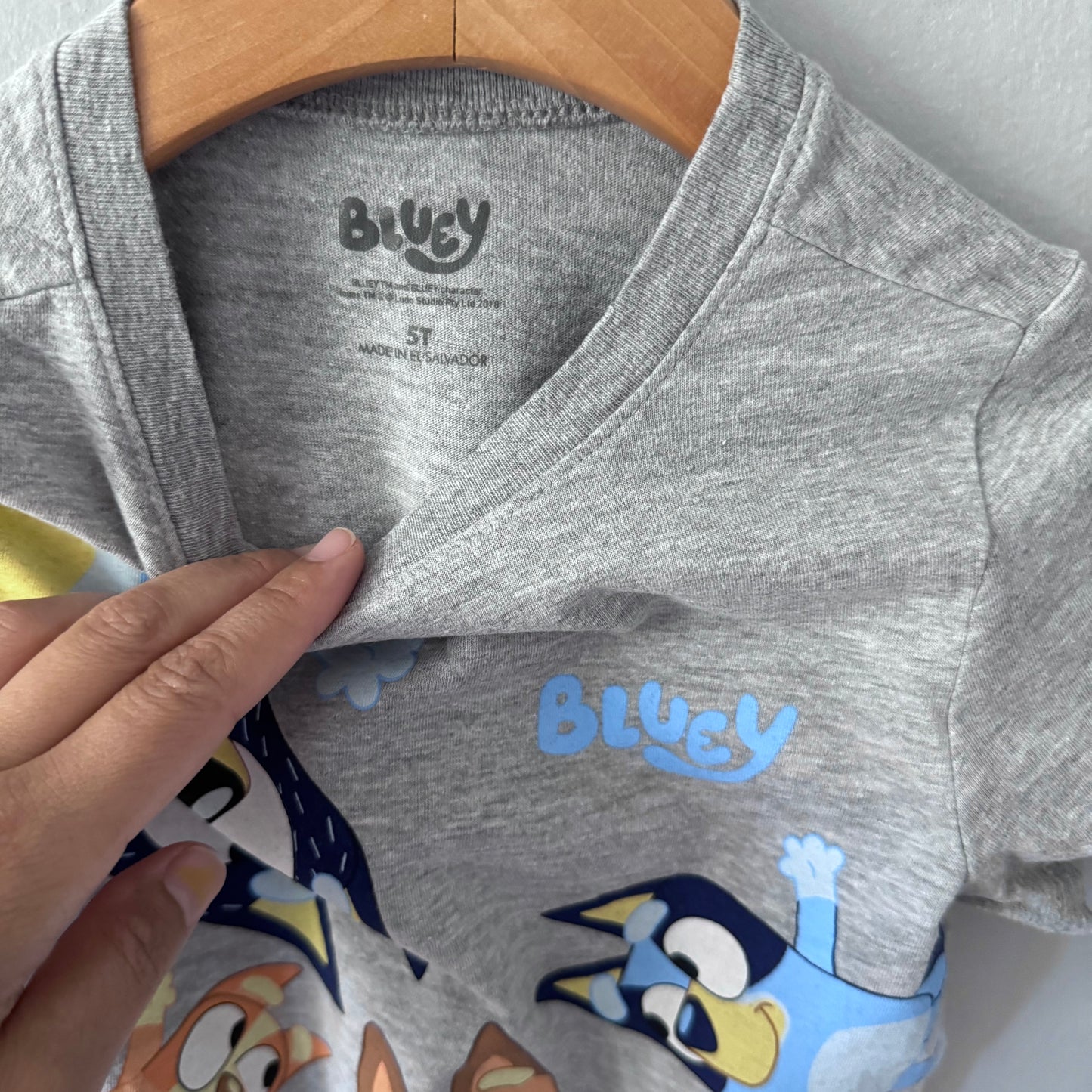 Bluey / Light grey T-shirt / 5T