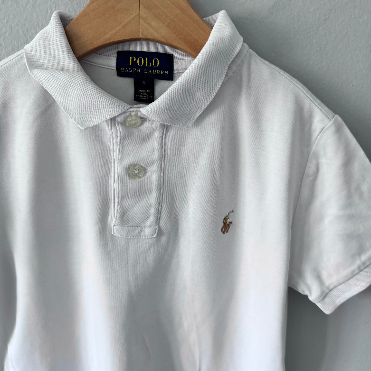 Polo Ralph Lauren / Chemise en coton blanc / 5A