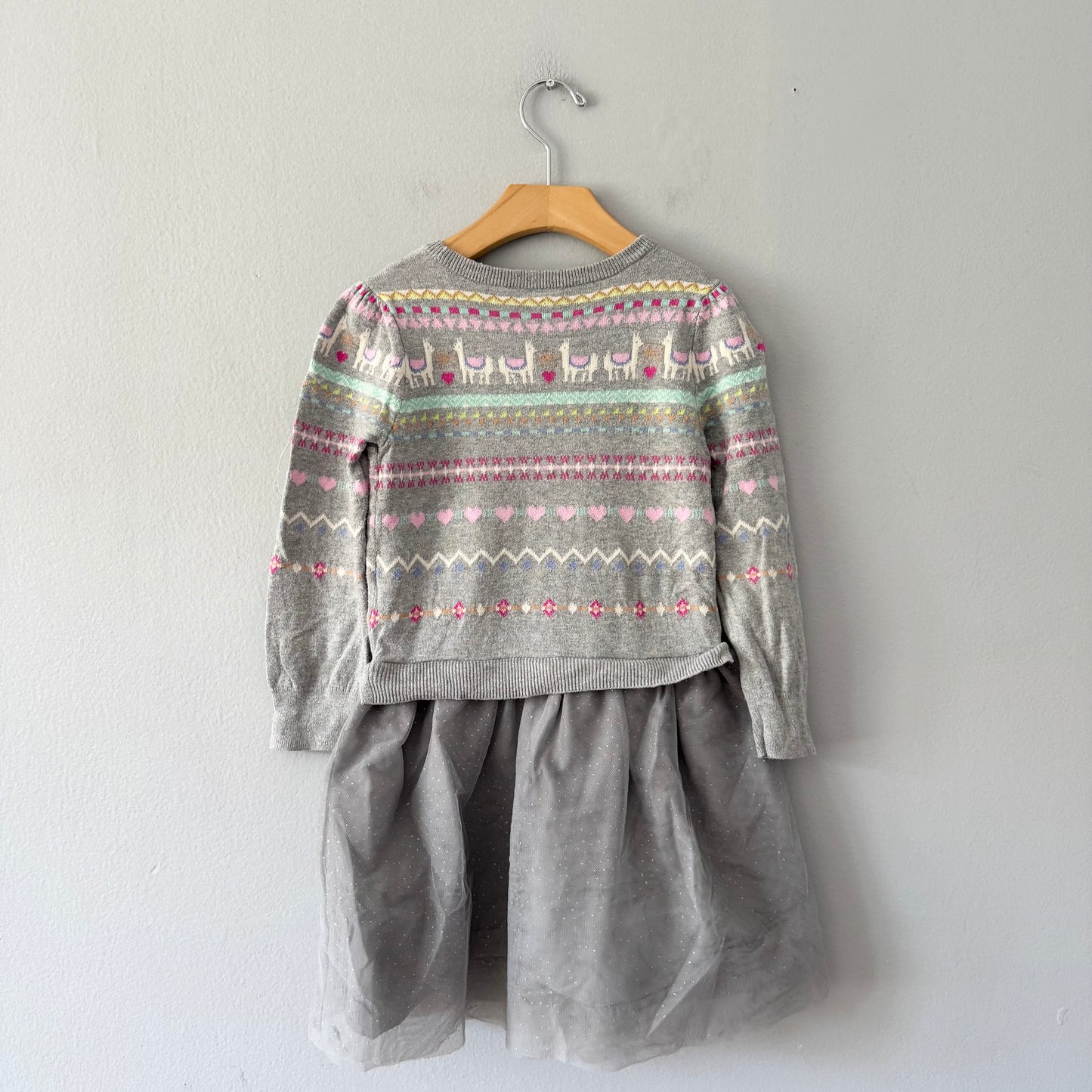 Gap / Light grey knit / tutu dress / 5Y